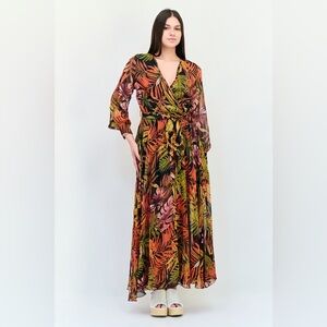 Spy Zone Exchange Foliage Print Maxi Dress NWT Size Small